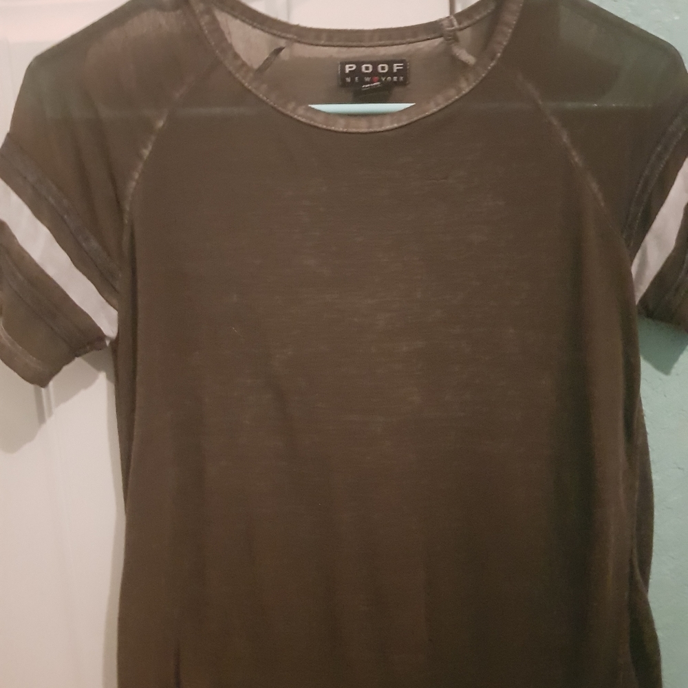 Womens varsity stripped sleeve t-shirt